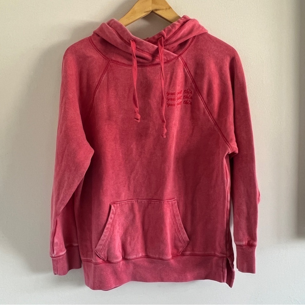PINK Victoria’s Secret “You Got This” Hoodie XS Pink/Red Pullover